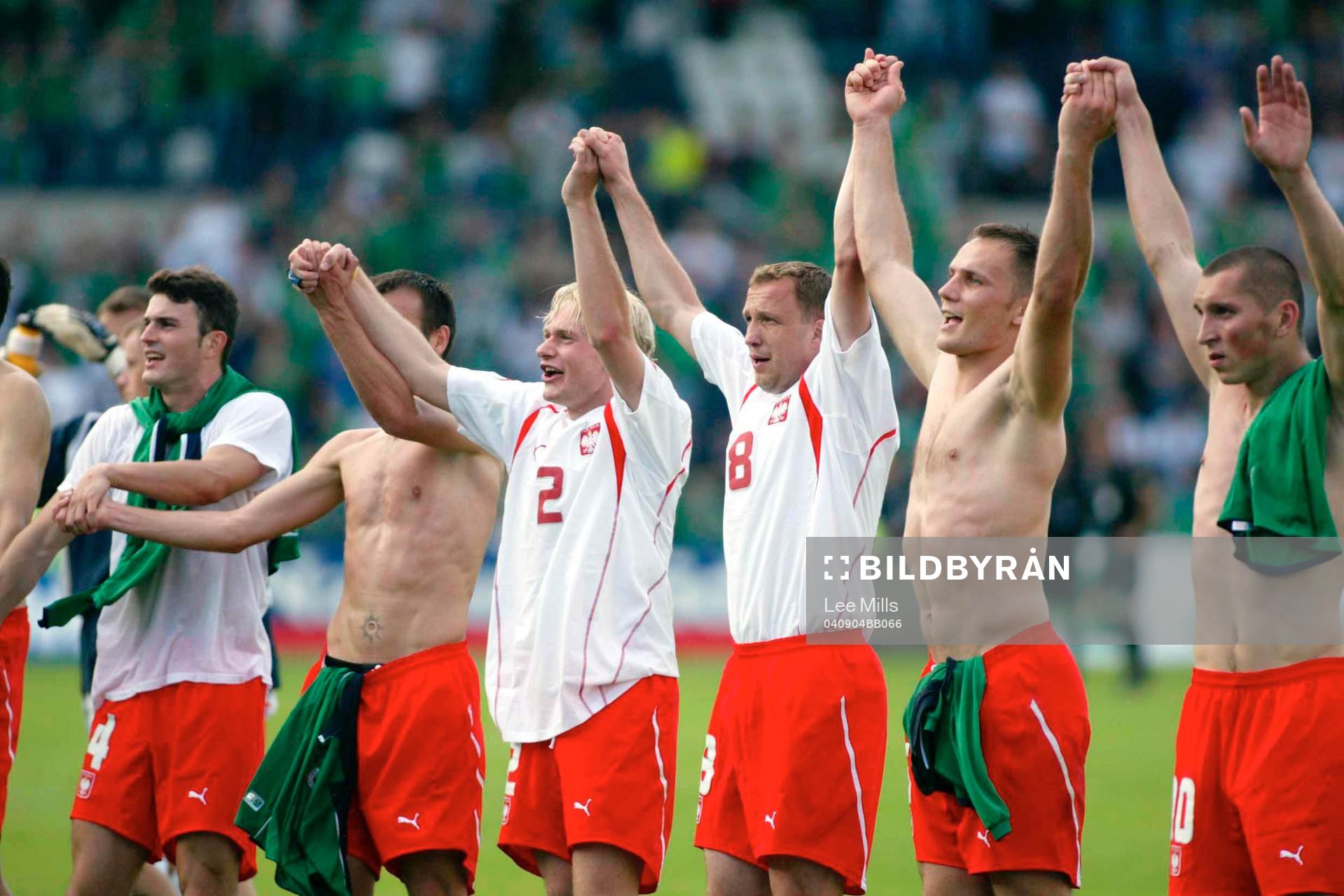 De Polska spelarna hyllar