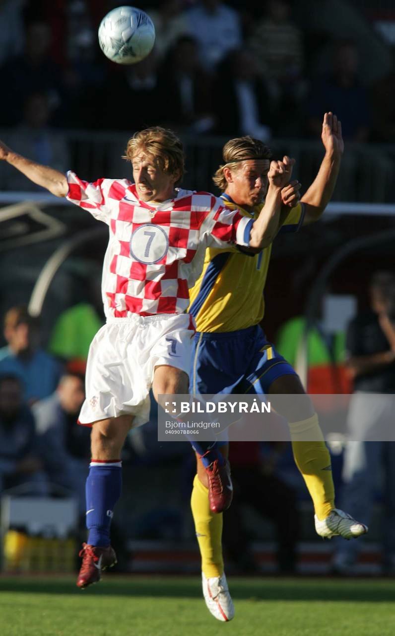 Luka Modric, Kroatien och Dusan Djuric, Sverige