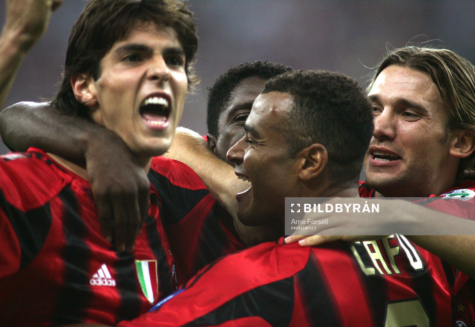 Cafu, Milan, jubel