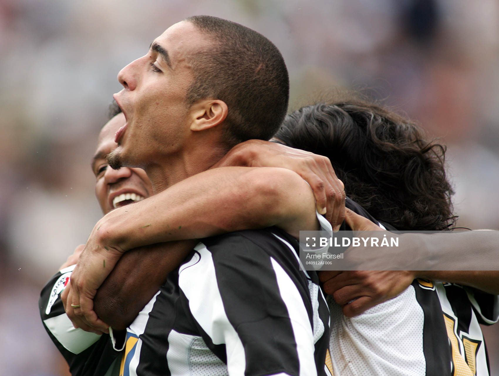 Juventus jubel. Trezeguet