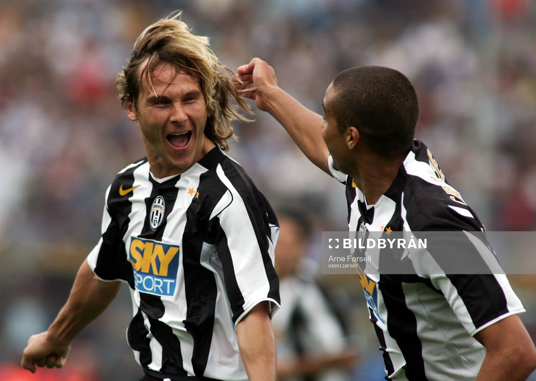  Nedved, Juventus, jubel