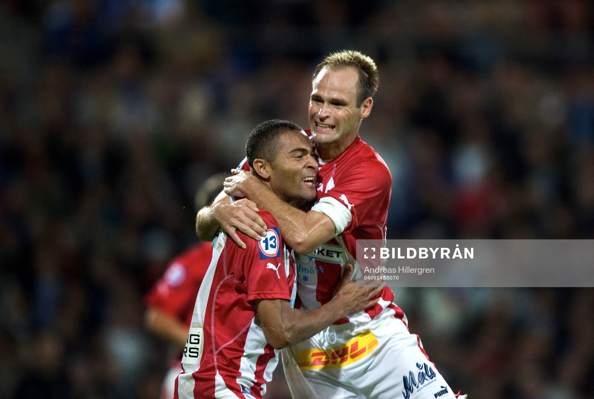 Afonso Alves och Tomas Olsson, Malmö (Jubel)