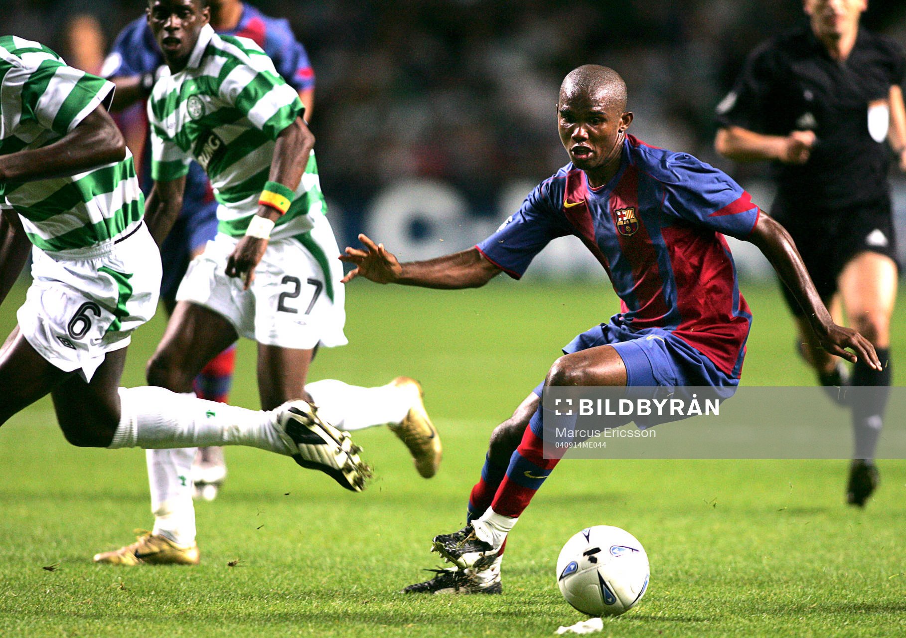 Samuel Eto'o, Barcelona lurar Celticspelare