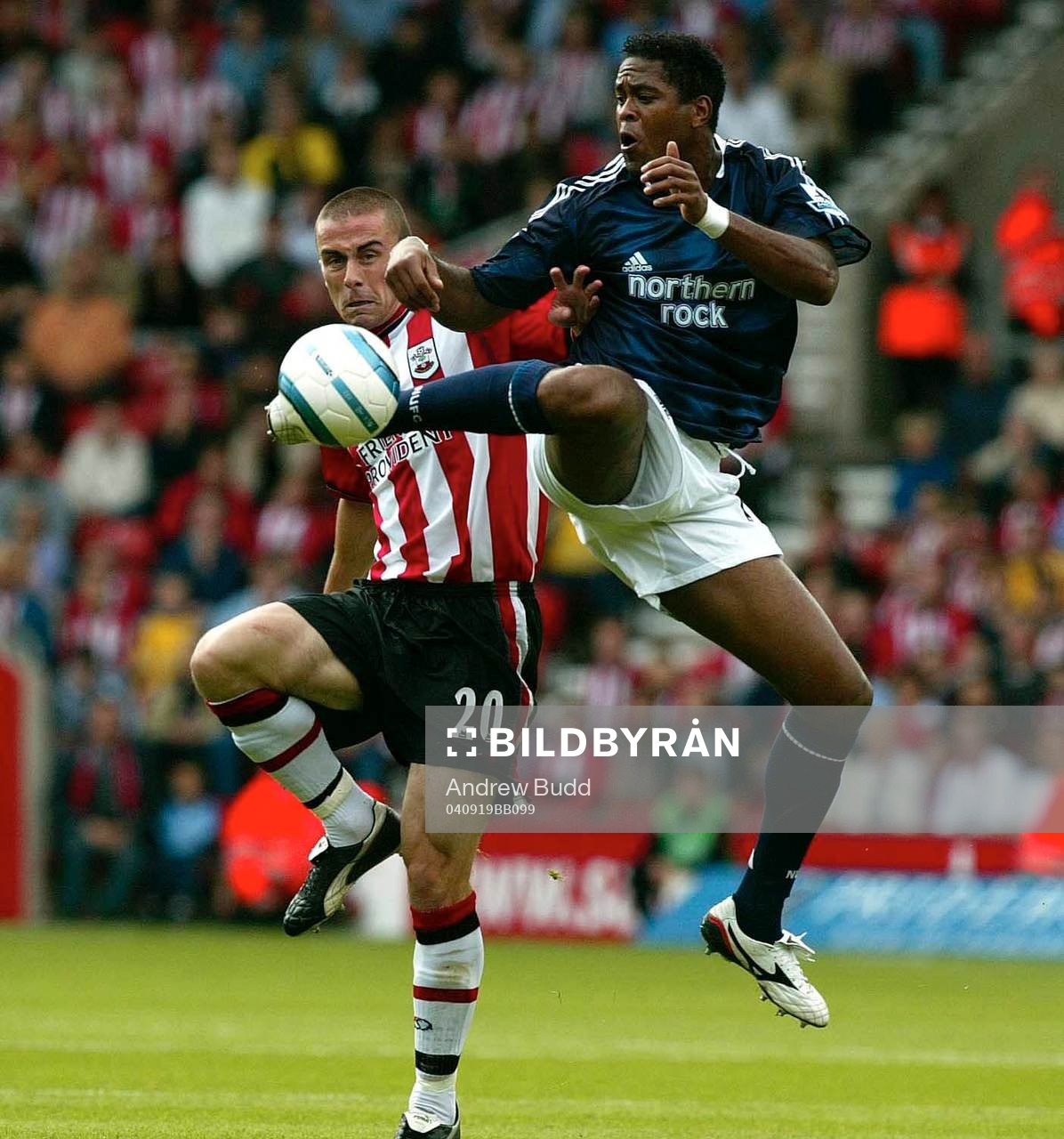 David Pruton, Southampton och Patrick Kluivert, Newcastle