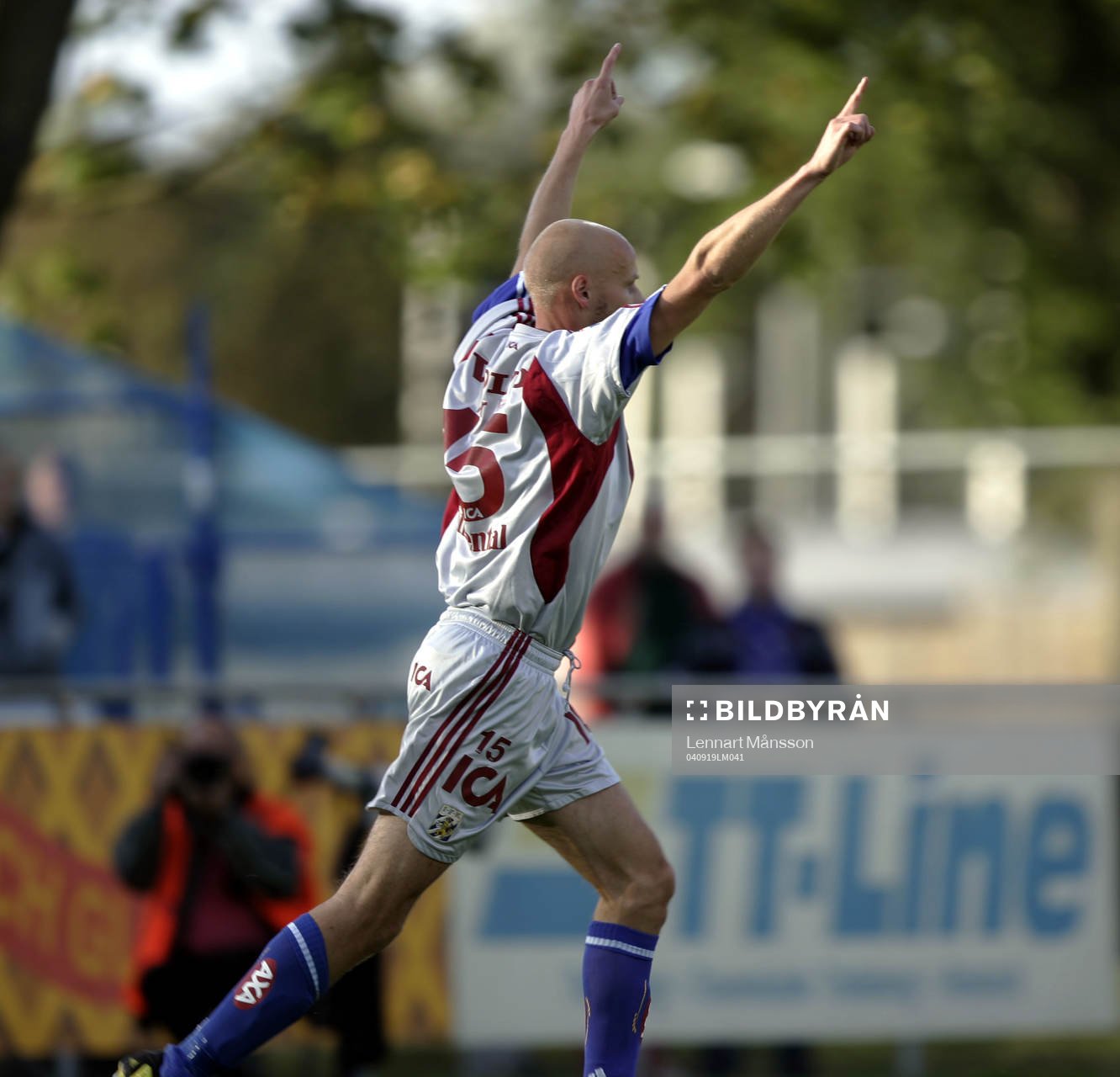    1-1, Mikael Sandklef, jubel.