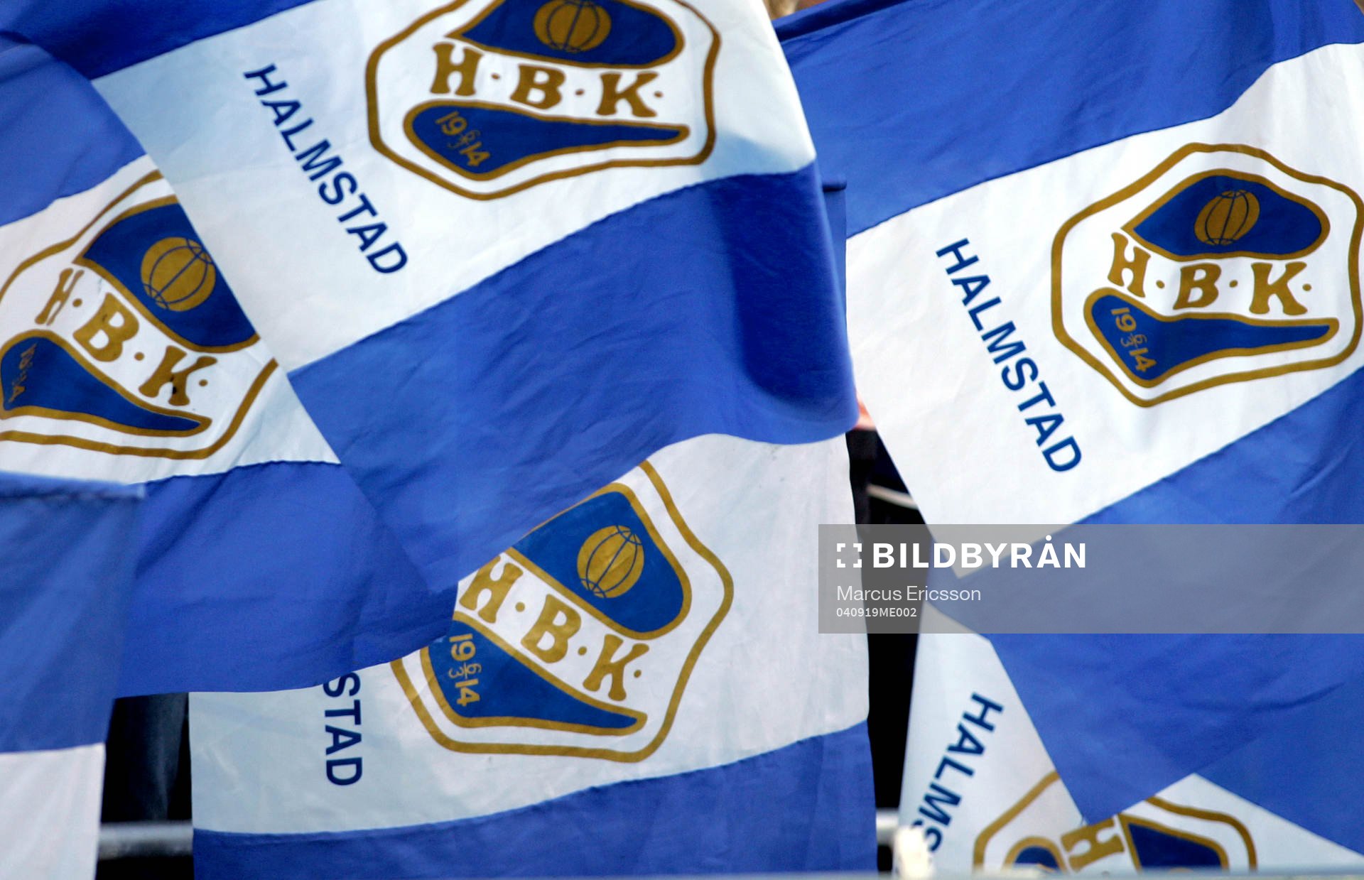 Fotboll, Allsvenskan, Örgryte - Halmstad: Flagga