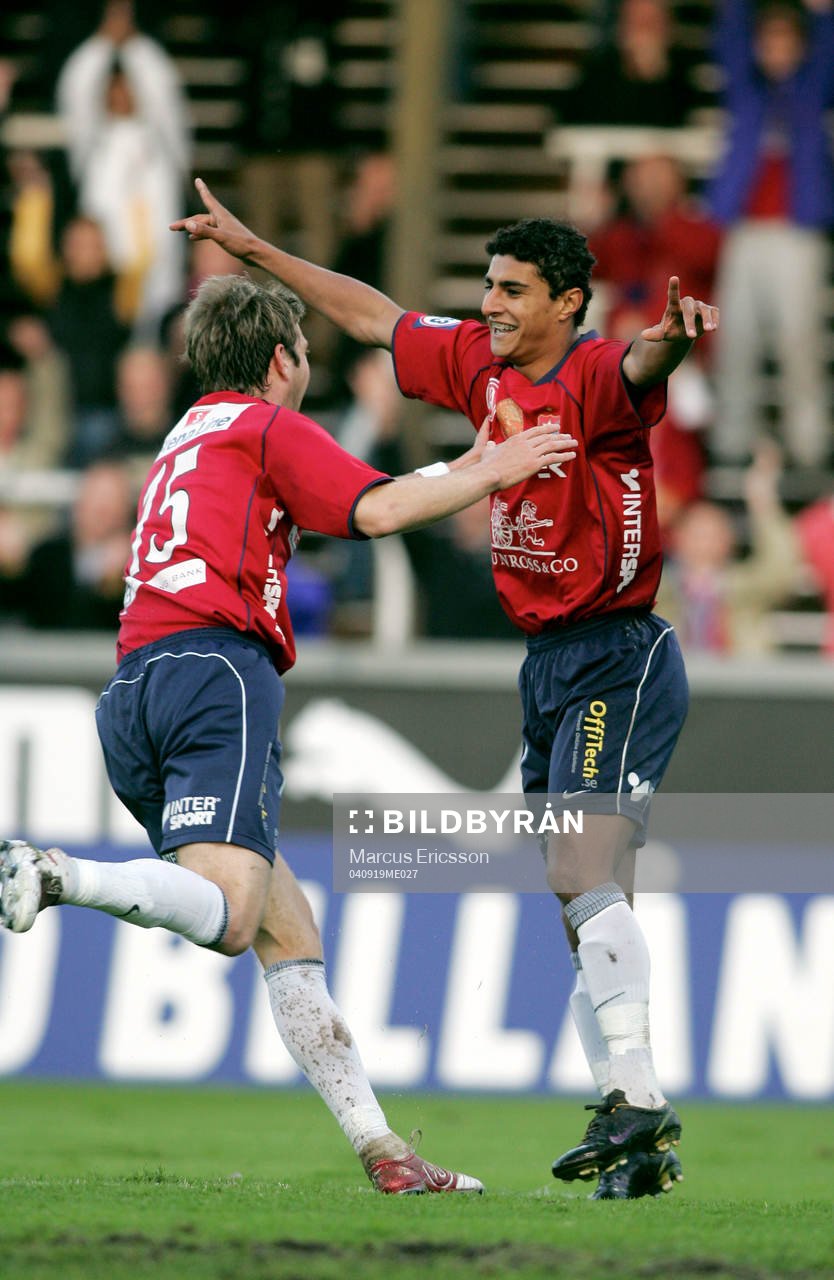 Ailton José Almeida och Johan Gudmundsson, Örgryte jubel