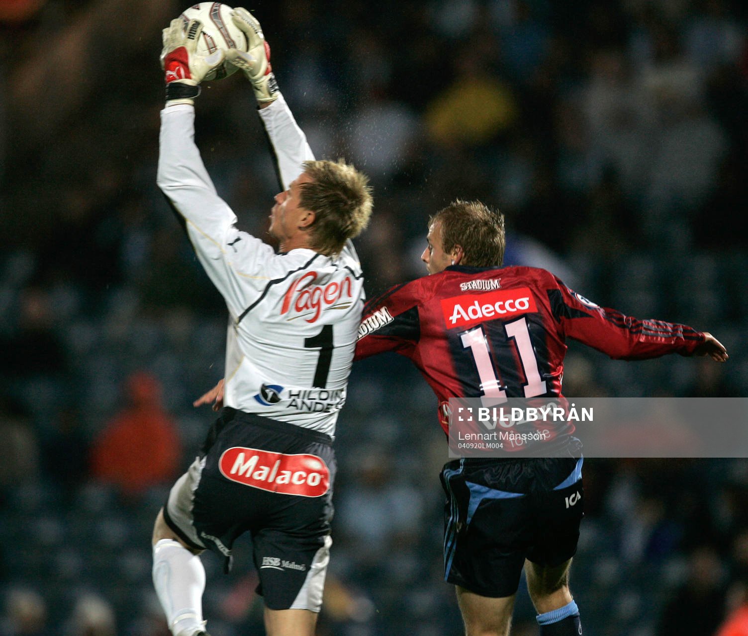 Mattias Asper, Malmö (Målvakt) och Daniel Sjölund,