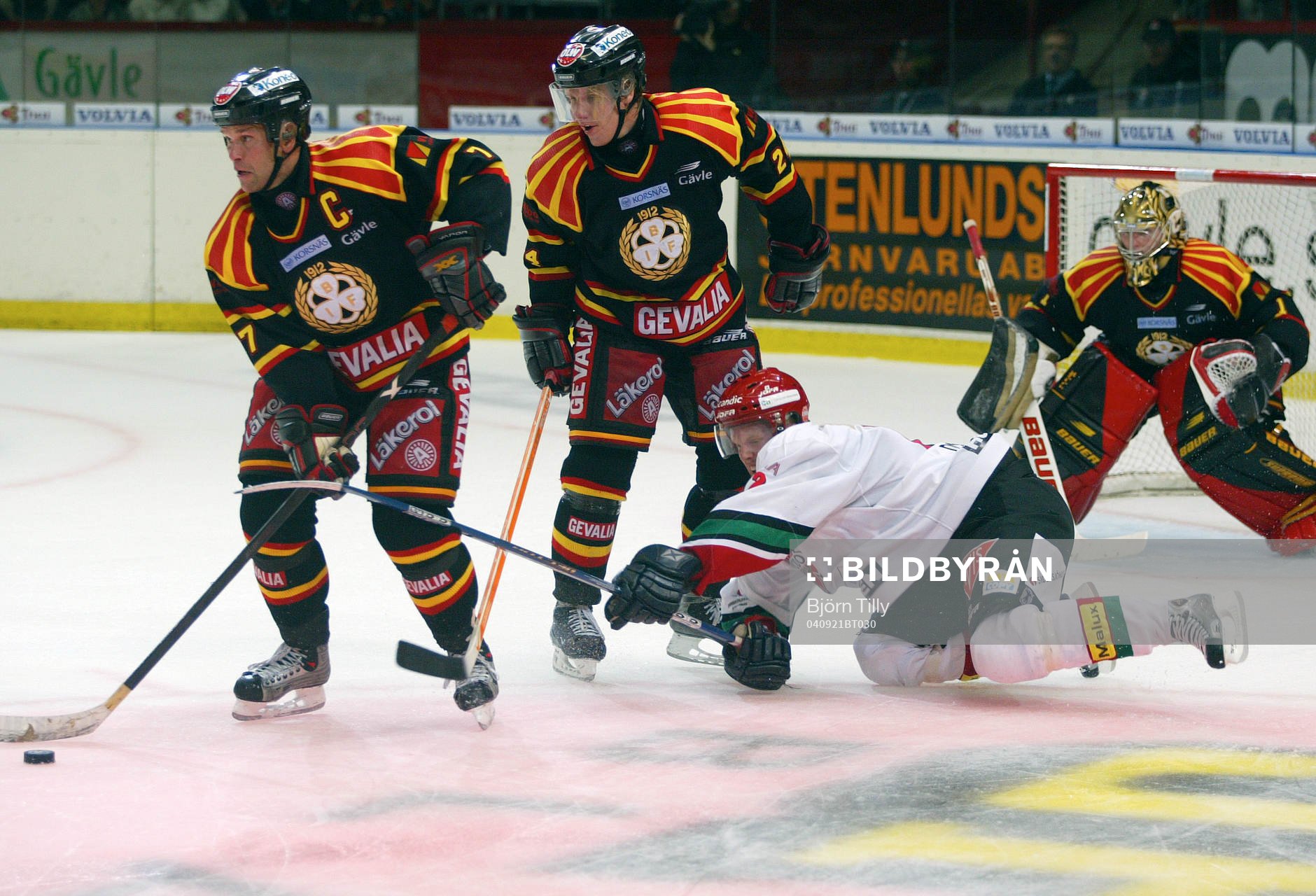 Tommy Sjödin, Tommi Miettinen, Johan Holmqvist, målvakt,