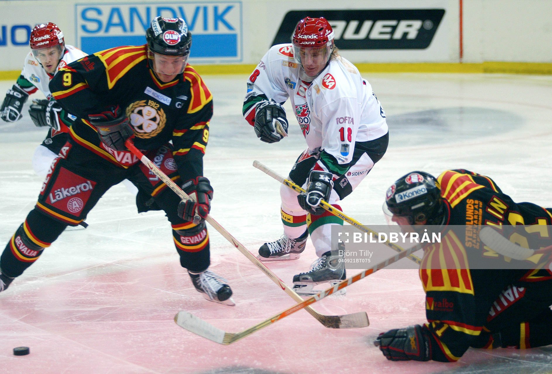 Henrik Malmström, Ove Molin, Brynäs och Peter Öberg, Modo