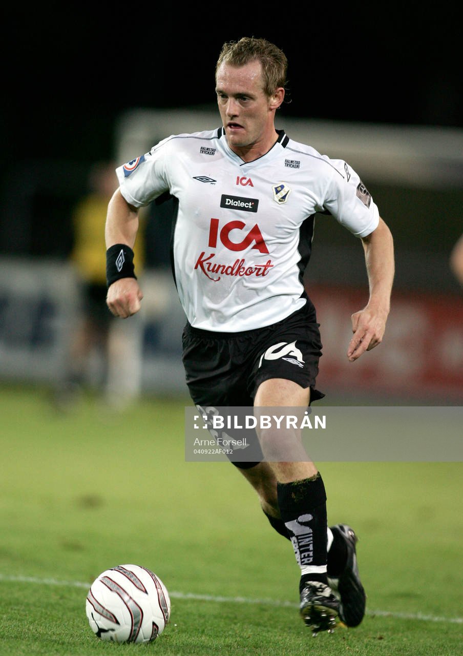 Fotboll. Allsvenskan. Halmstad. Emil Jensen