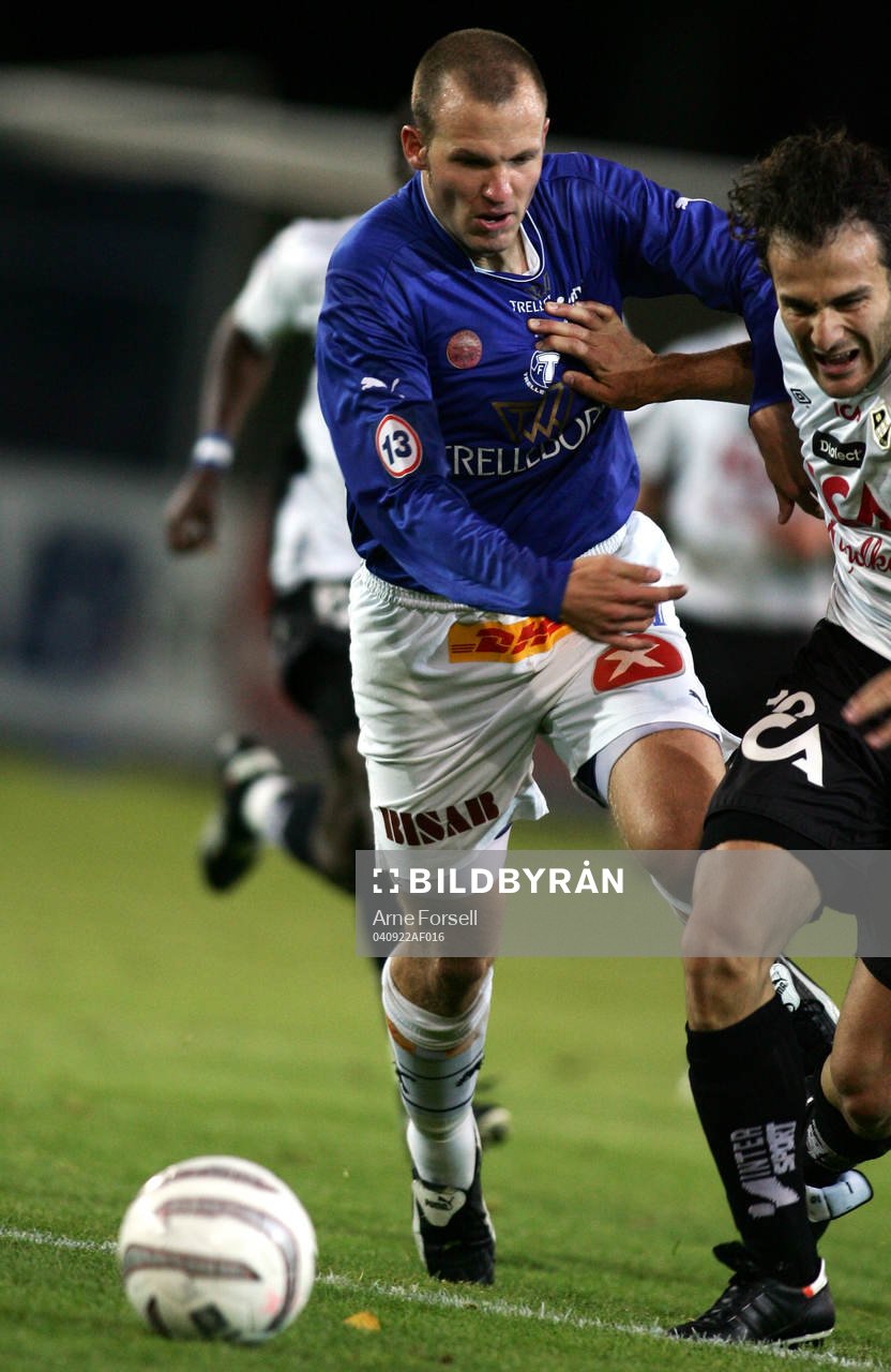 Fotboll. Allsvenskan. Trelleborg - Halmstad. Patrik Svensson