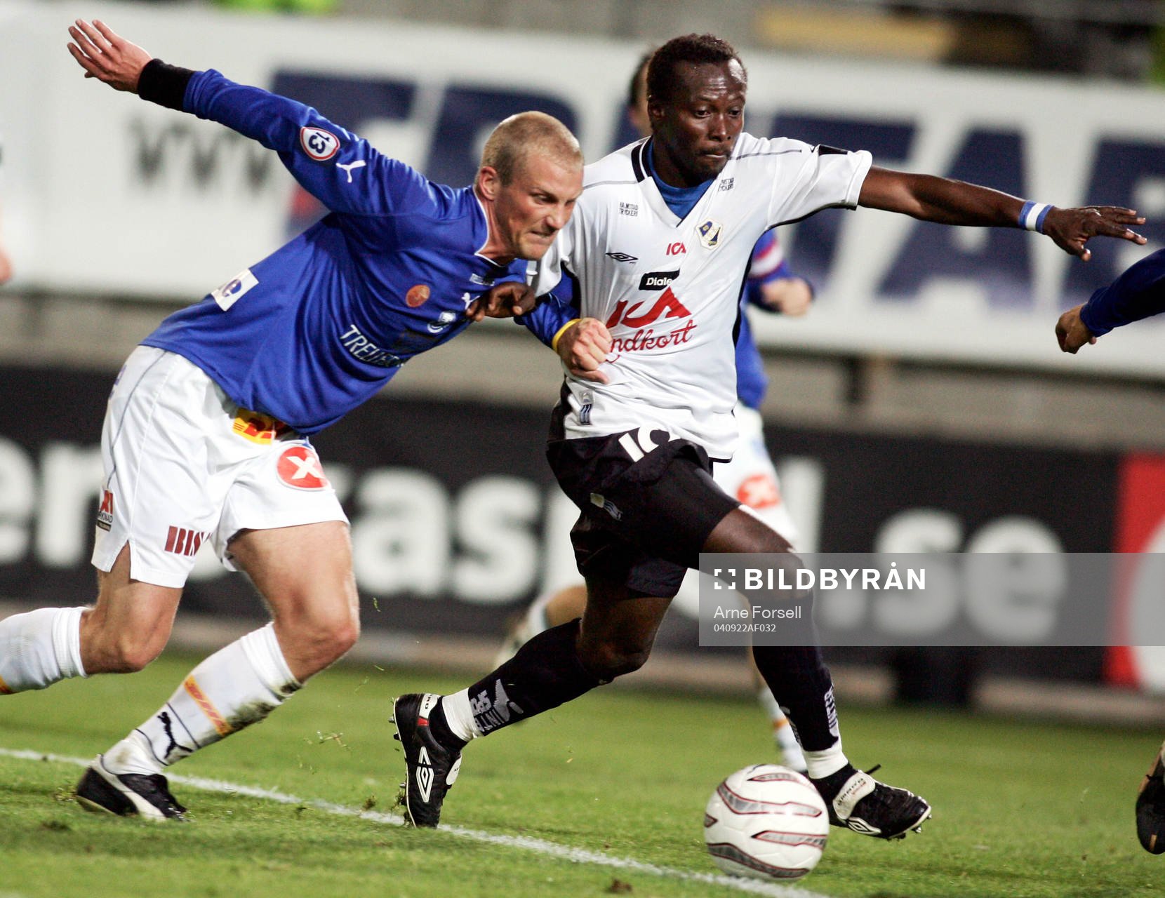 Fotboll. Allsvenskan. Trelleborg - Halmstad. Yaw Preko,