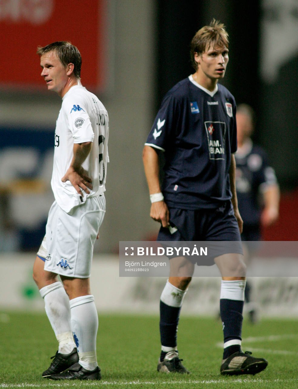 Fotboll, Dansk, Sas-ligan, Superligan, FC Köpenhamn - AGF Århus: Tobias Linderoth, Köpenhamn och Tobias Grahn, Århus