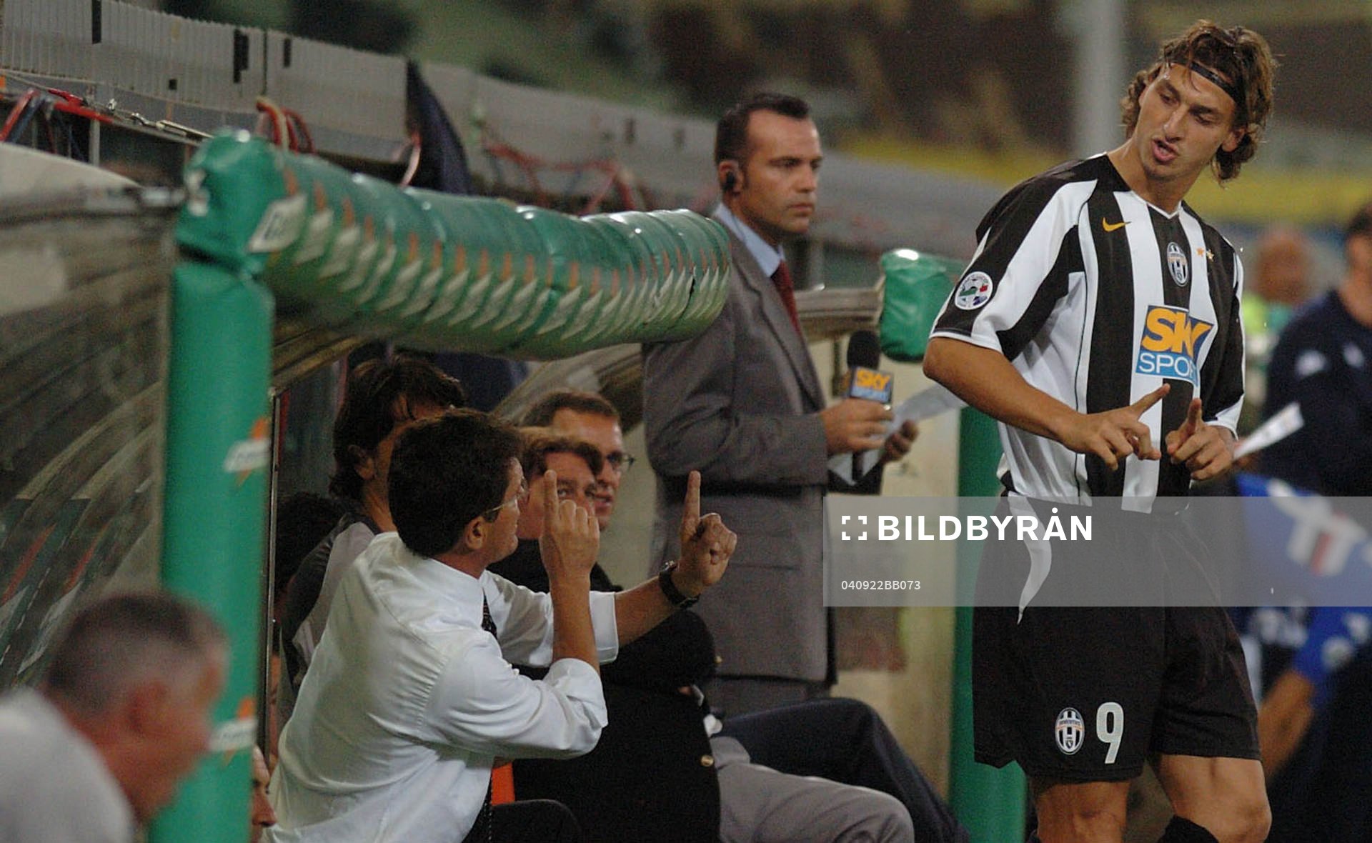 Capello, tränare och Zlatan Ibrahimovic, Juventus