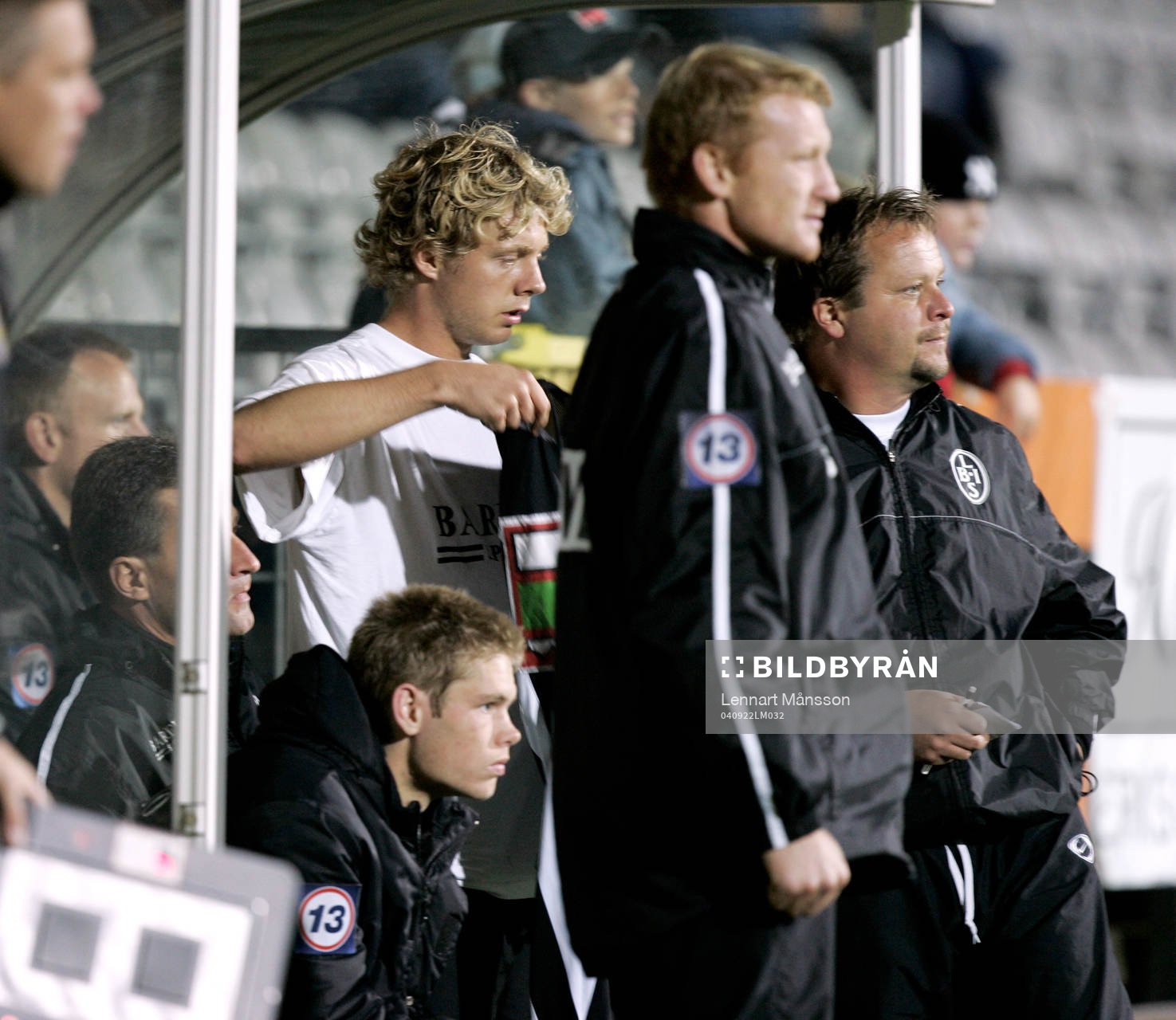 Fotboll, Landskrona, avbytarebänk, Roar Hansen, Mikael