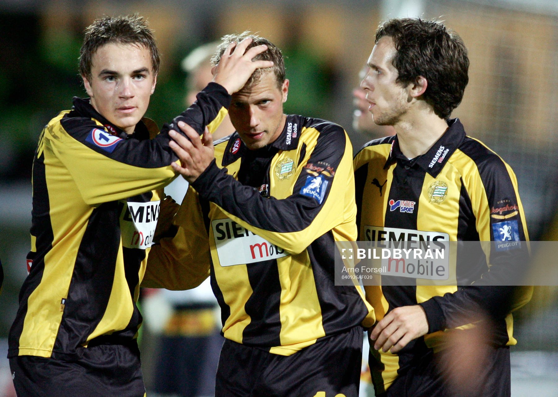 Fotboll. Allsvenskan. Hammarby. Erik Johansson, jubel