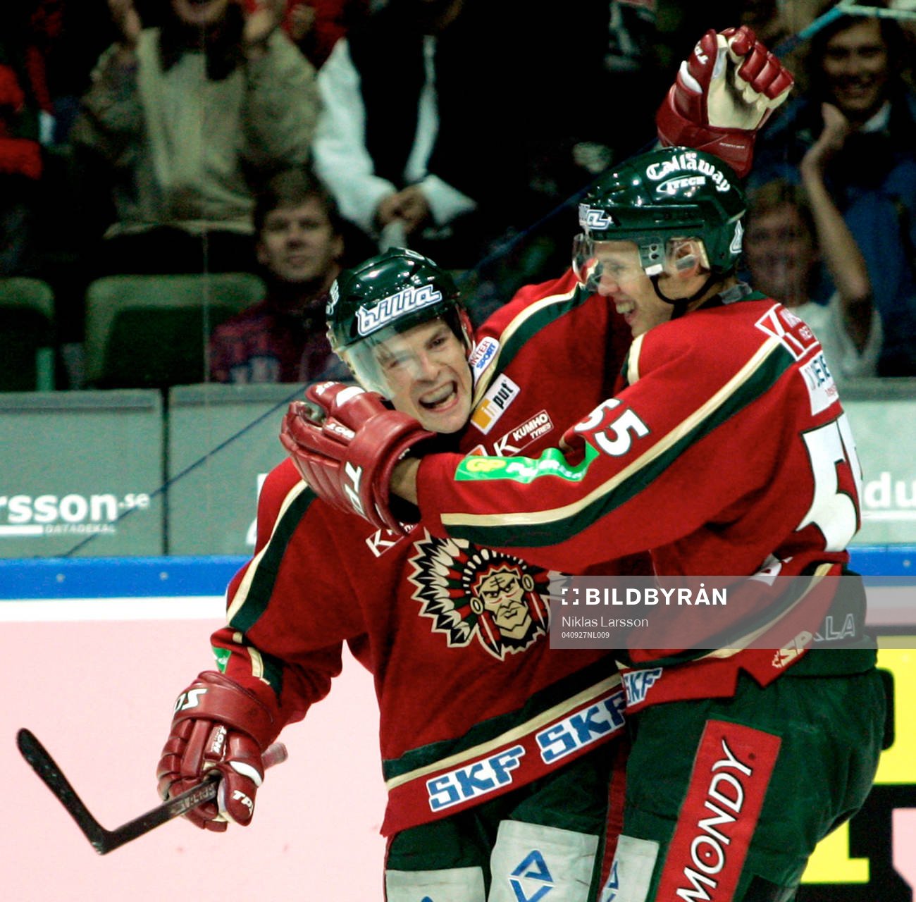 Martin Plüss, Frölunda grattas av Christian Bäckman