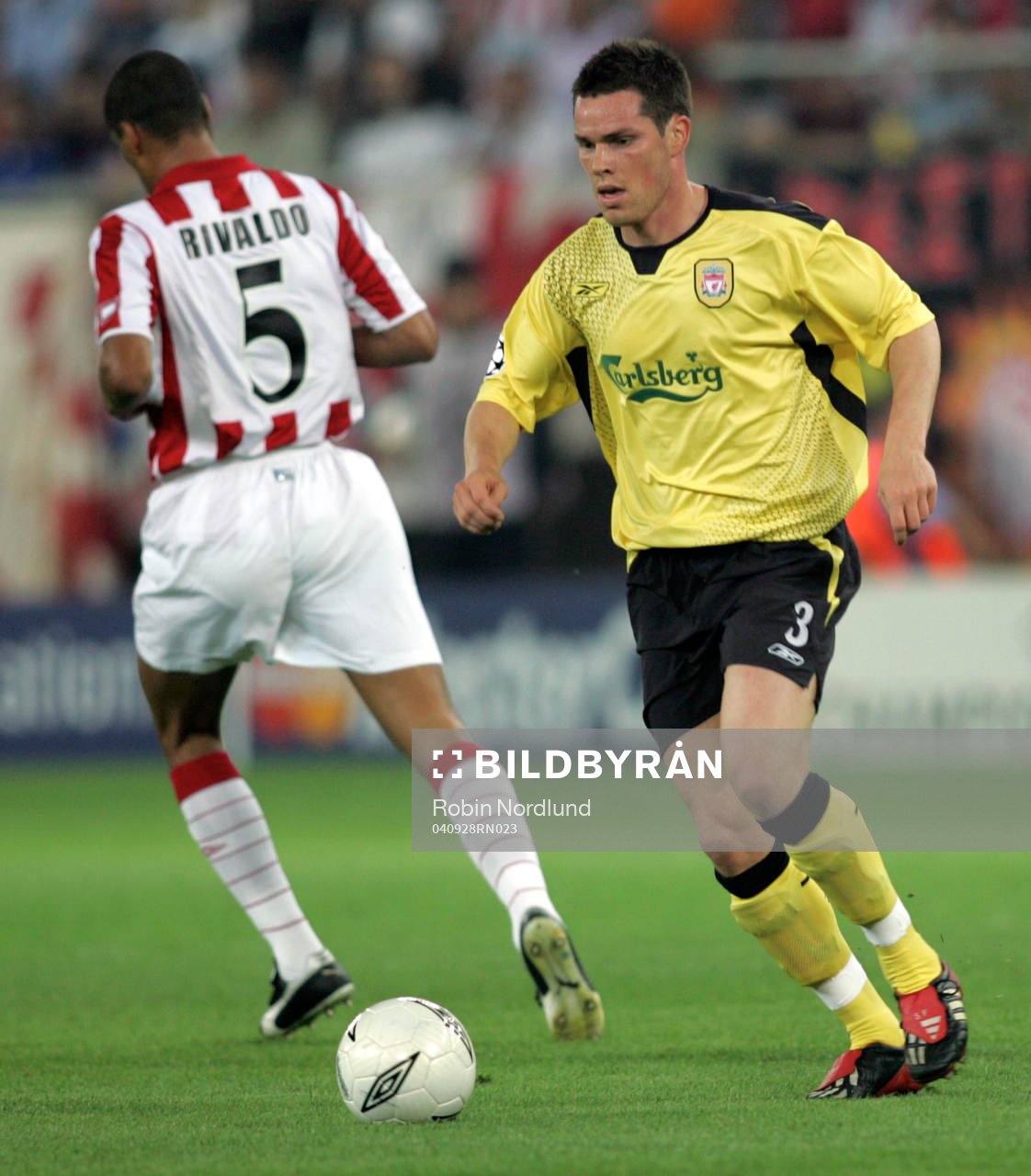 Stephen Finnan, Liverpool och Rivaldo, Olympiakos