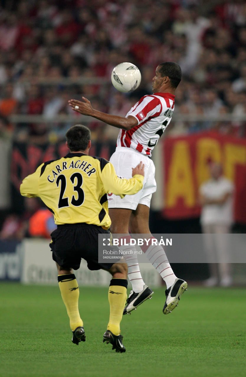 Rivaldo, Olympiakos och Jamie Carragher, Liverpool
