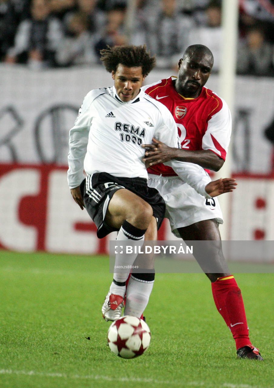 Daniel Braaten, Rosenborg och Sol Campbell, Arsenal