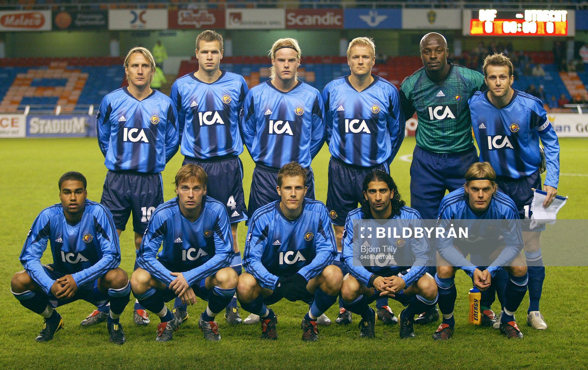 Djurgårdens startelva. Lagbild