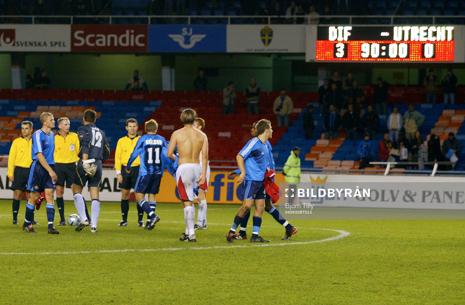 Fotboll, UEFA-Cupen, Djurgården - Utrecht