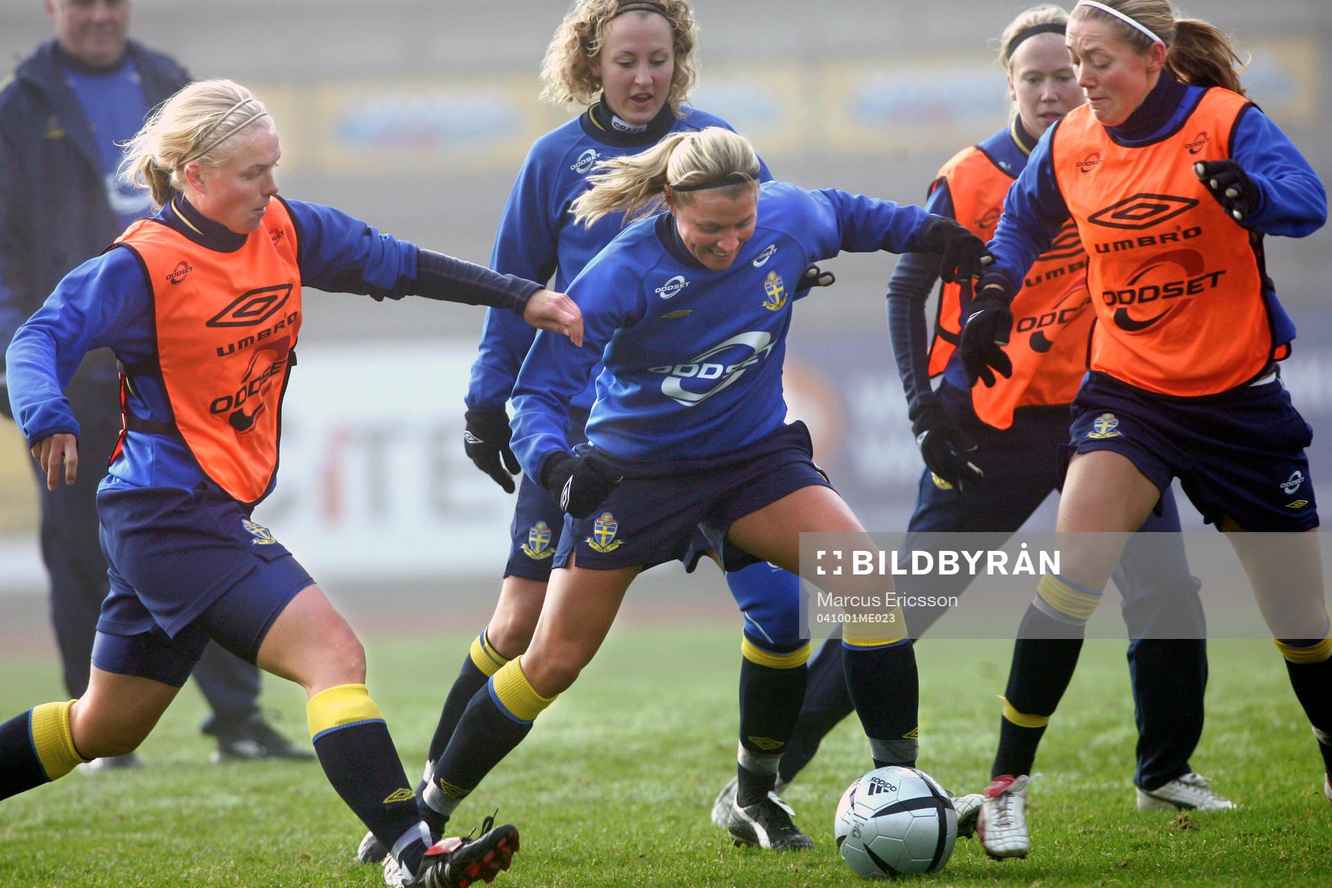 Fotboll, Dam, VM-Kval, Träning Sverige