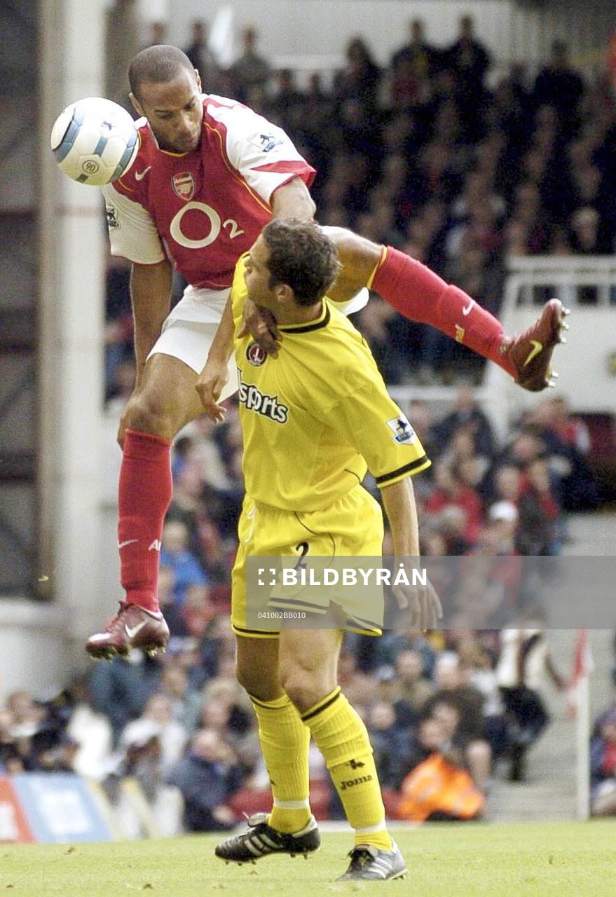 Thierry Henry, Arsenal och Luke Young, Charlton