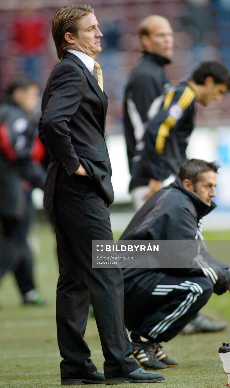 Patrick Englund och Nebojsa Novakovic, tränare, AIK