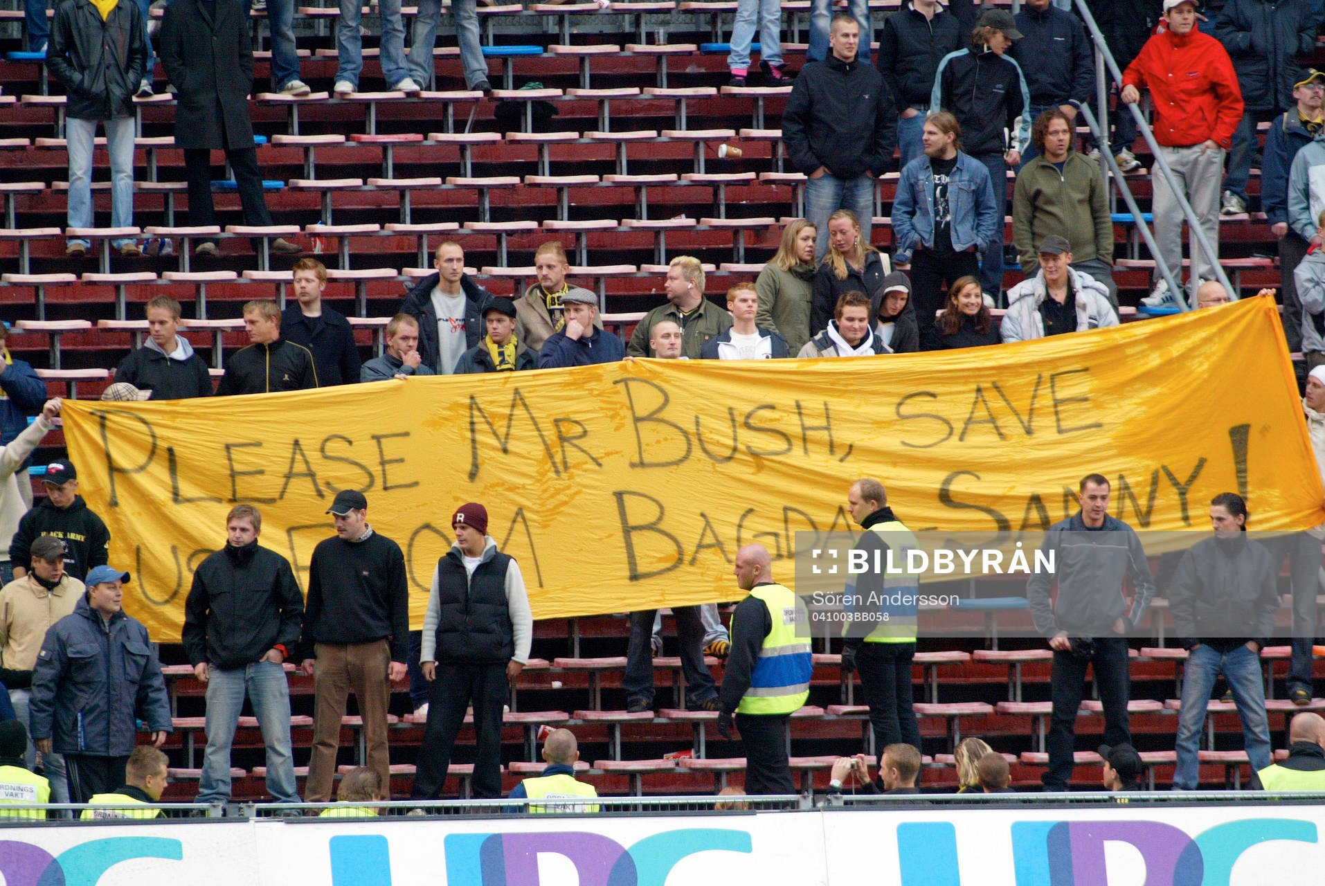 Supporter, AIK. Banderoll