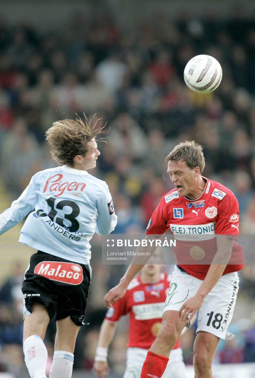 Jon Jönsson och Svante Samuelsson nickduell