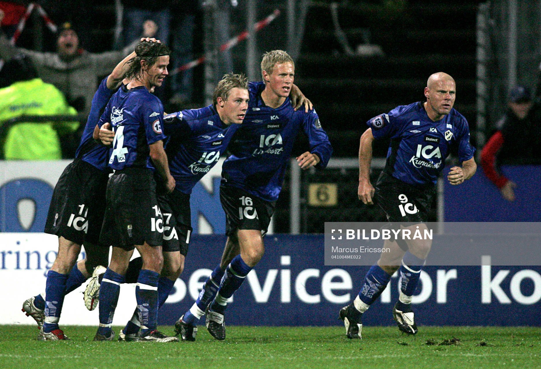 Patrik Ingelsten, Halmstad och resten av laget i glädje