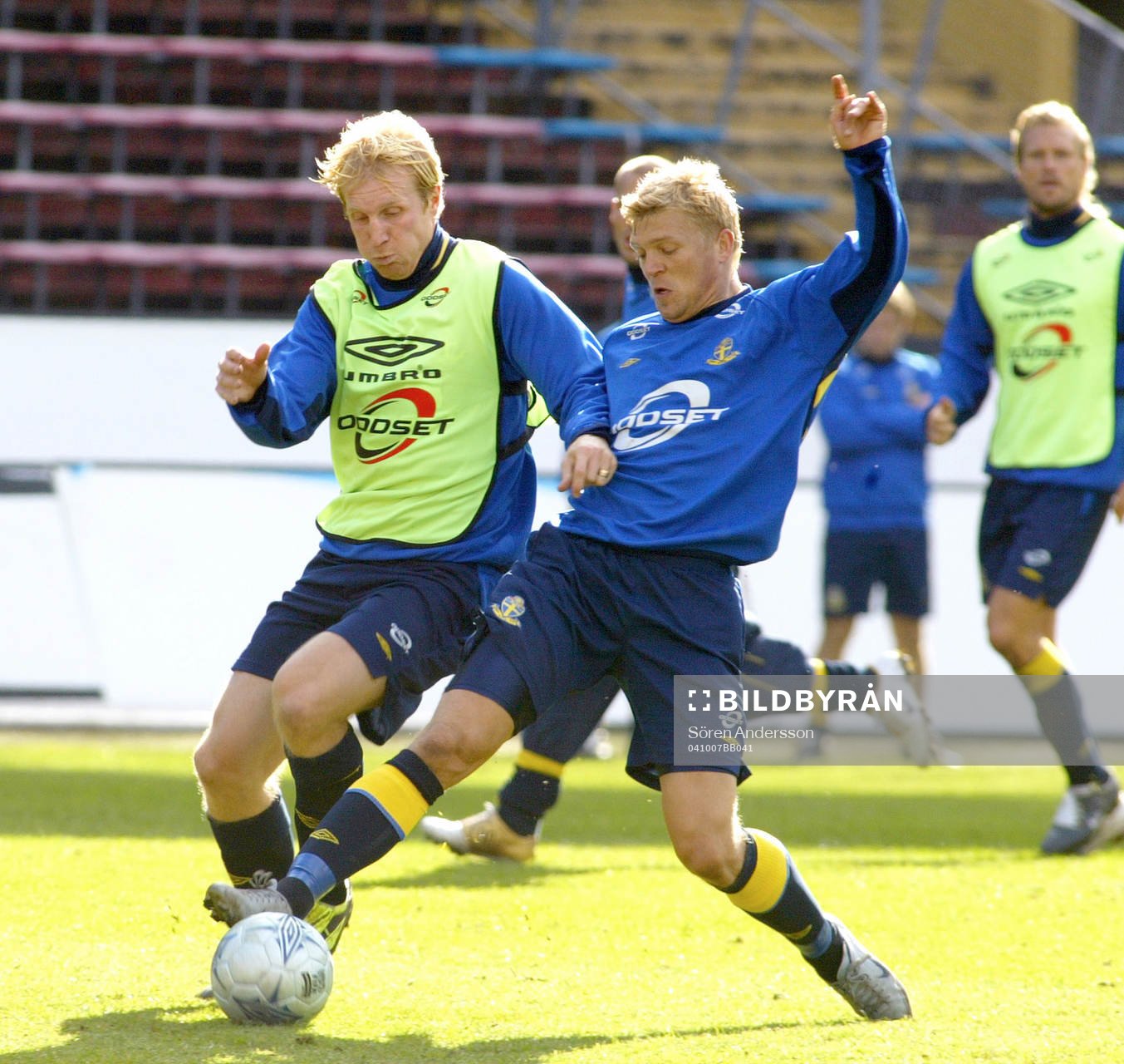 Petter Hansson och Marcus Allbäck, Sverige
