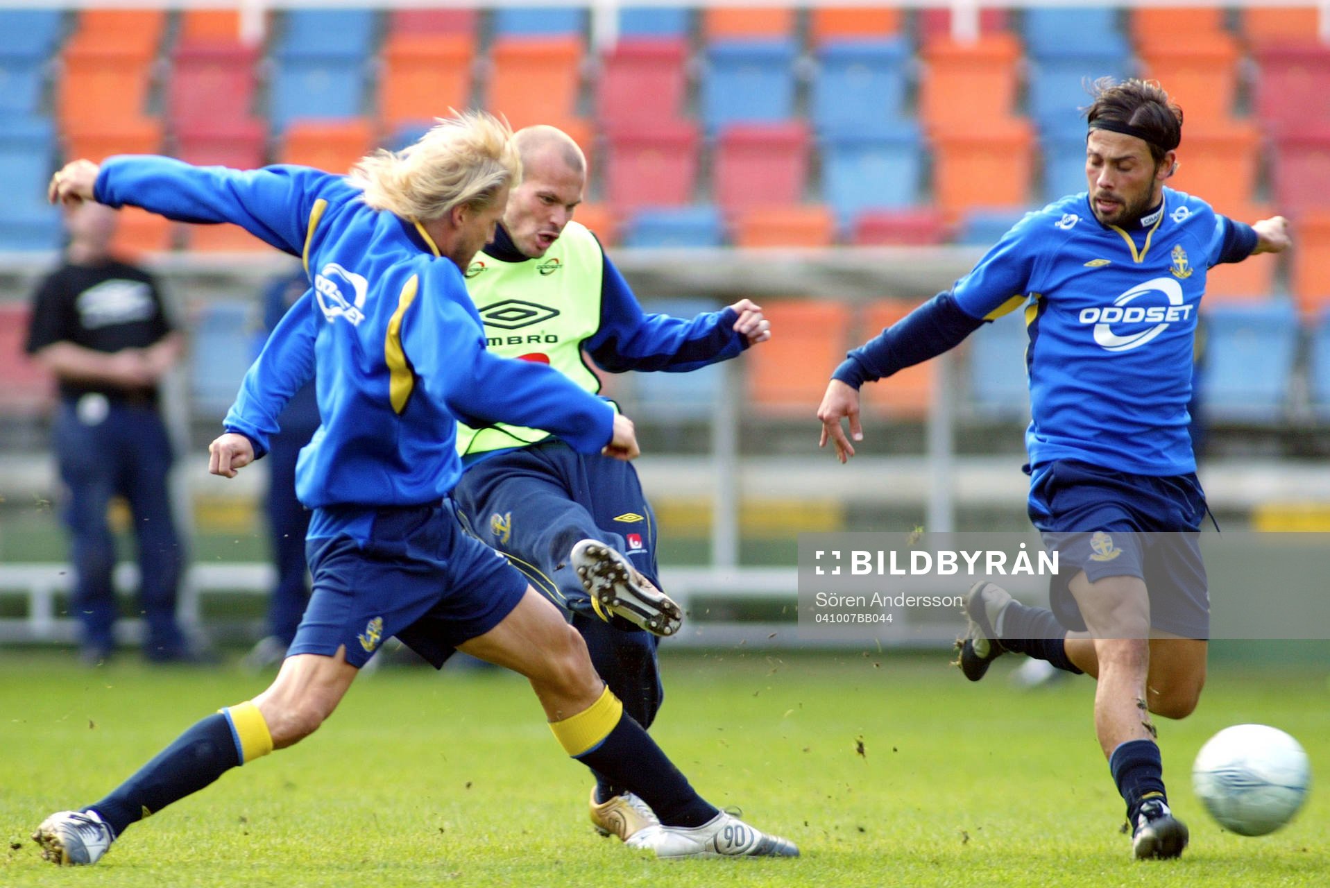 Johan Mjällby, Fredrik Ljungberg och Alexander Östlund,