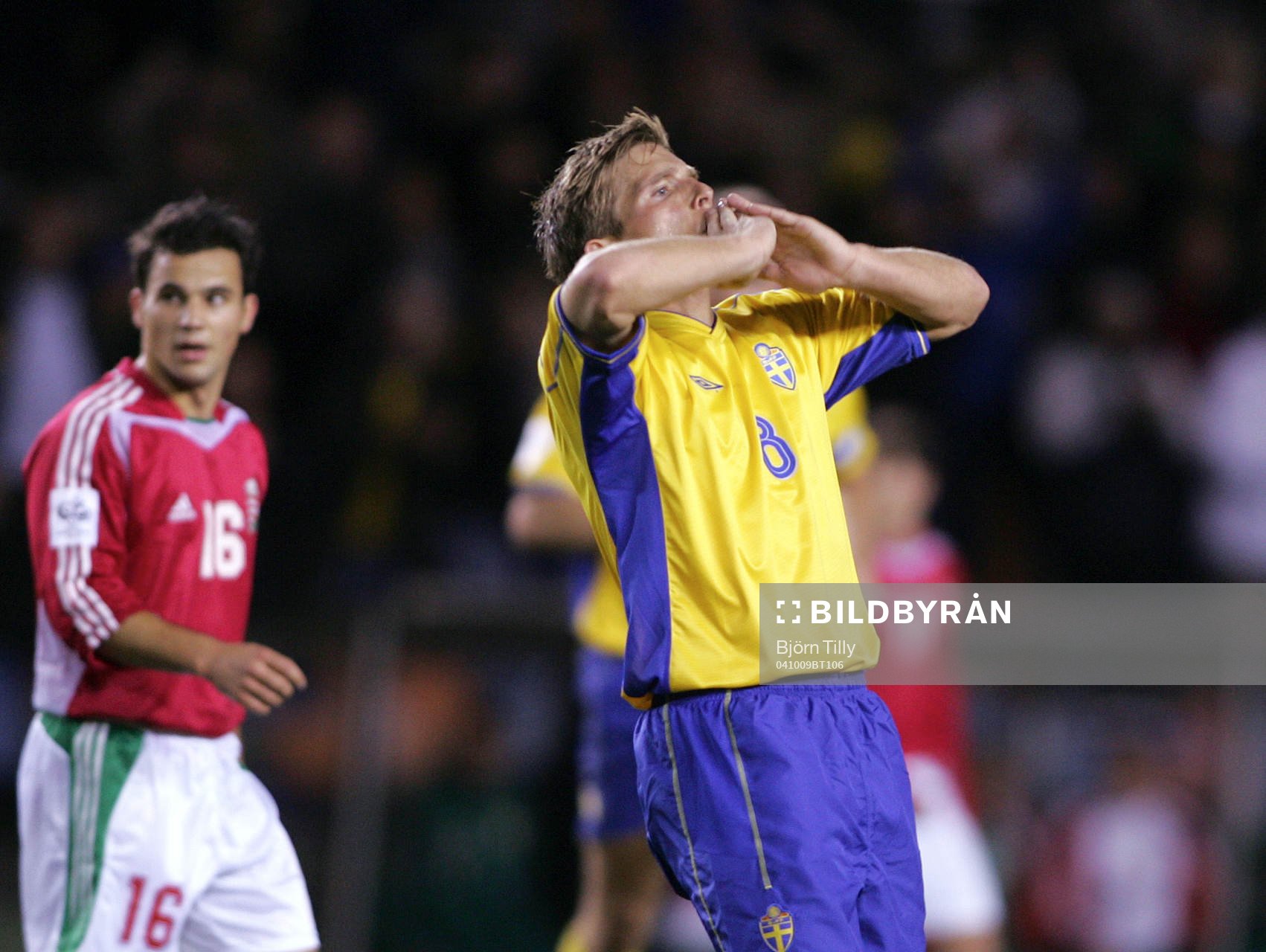 Anders Svensson, Sverige, slängkyss