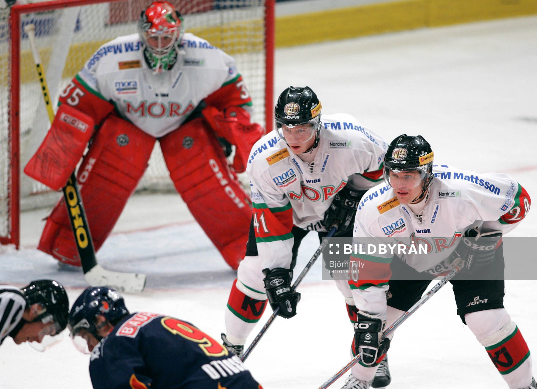 Tero Leinonen, målvakt, Kenneth Bergqvist och Calle