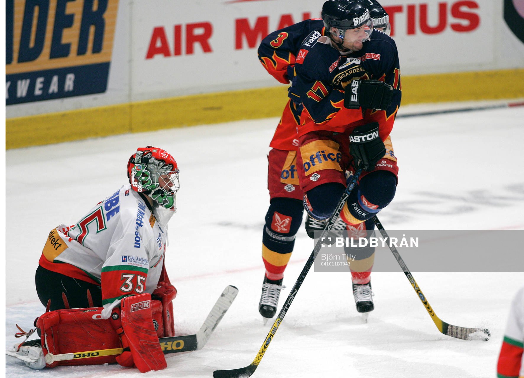 Tero Leinonen, målvakt, Mora och Marcus Nilson, Djurgården