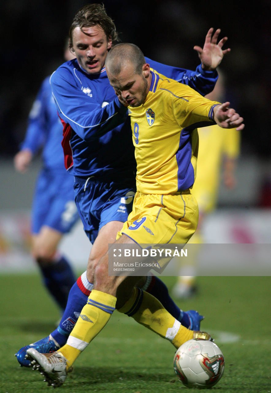 Fredrik Ljungber, Sverige och Gylfi Einarsson, Island