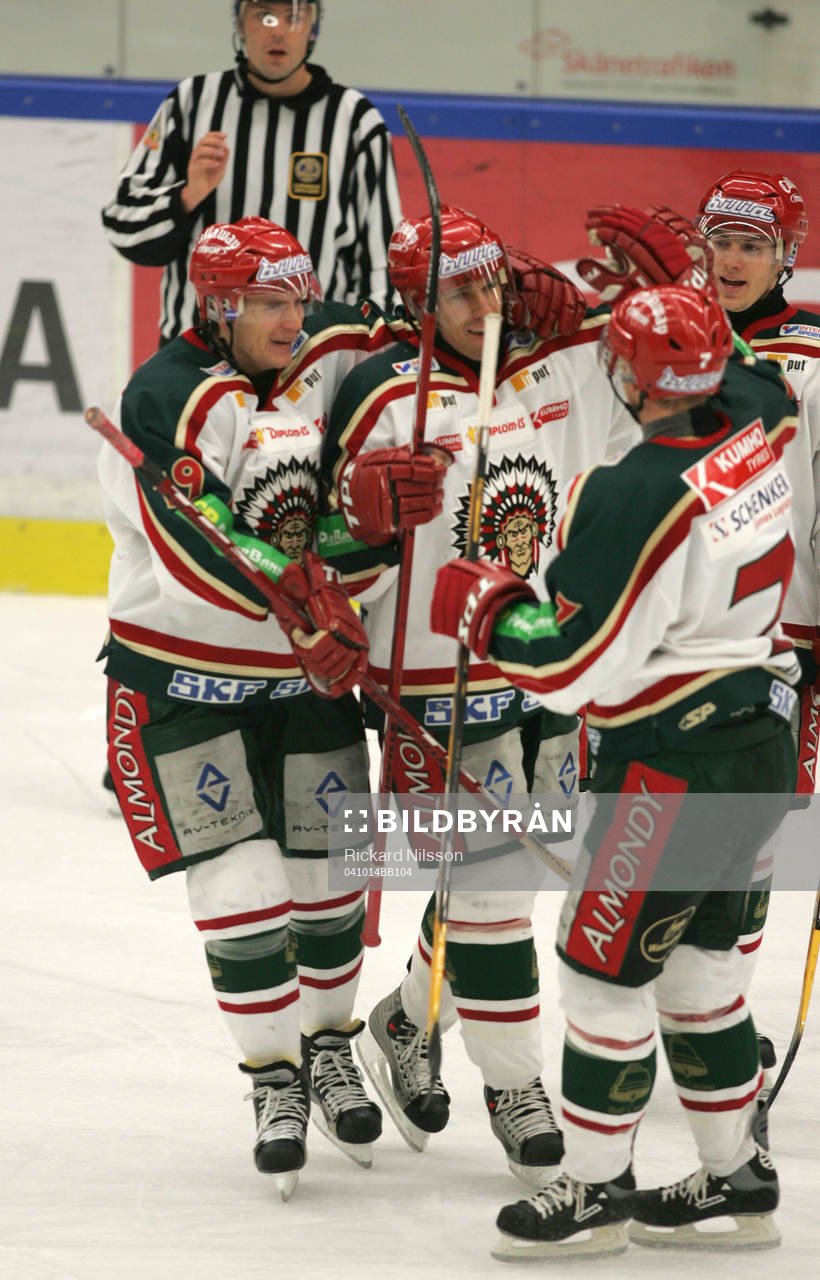 Jari Tolsa och Joel Lundqvist, Frölunda, jubel
