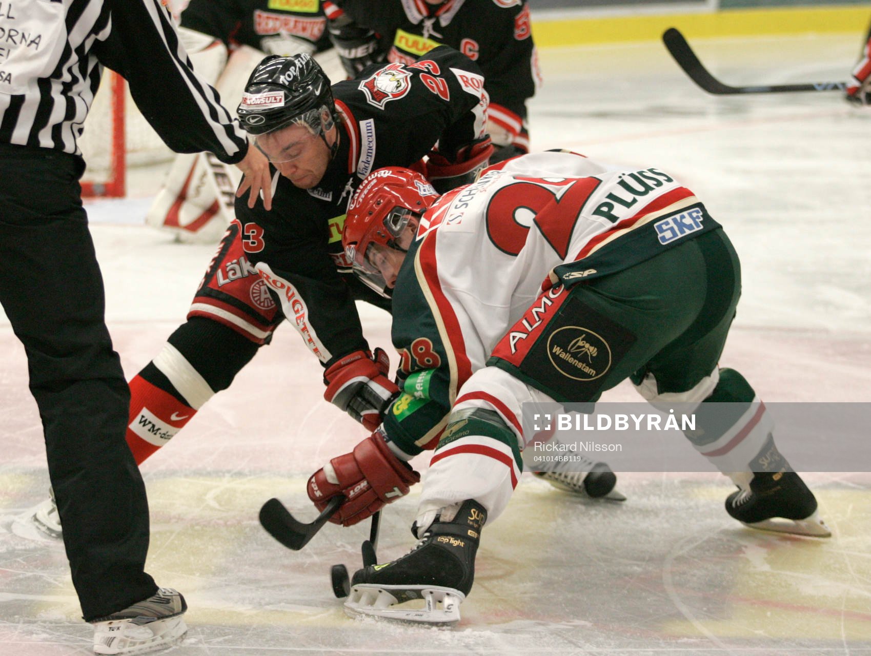 Mikael Wahlberg, Malmö och Martin Plüss, Frölunda,