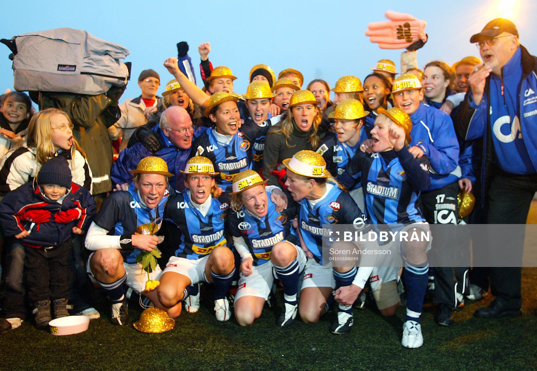 Djurgården, jubel. Svenska mästare, SM-guld
