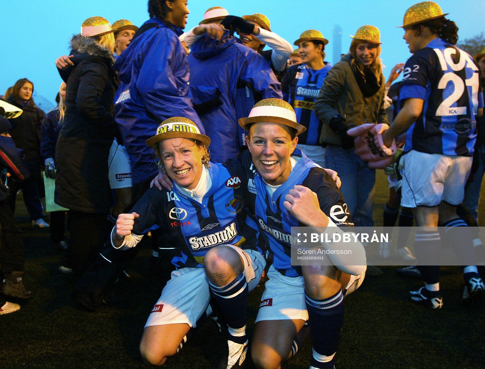 Victoria Svensson, Djurgården, jubel. Svenska mästare,