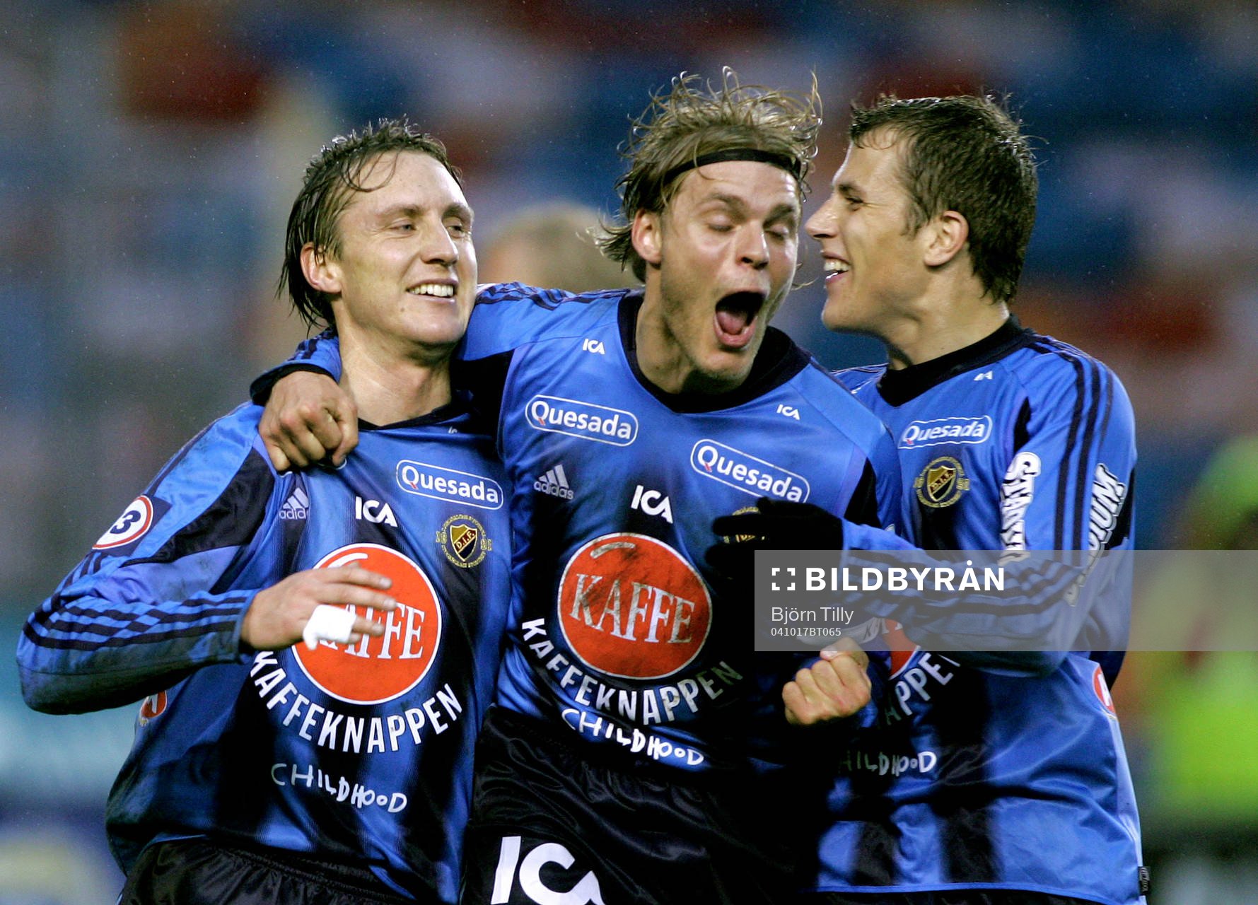 Andreas Johansson, Johan Arneng och Tobias Hysén,