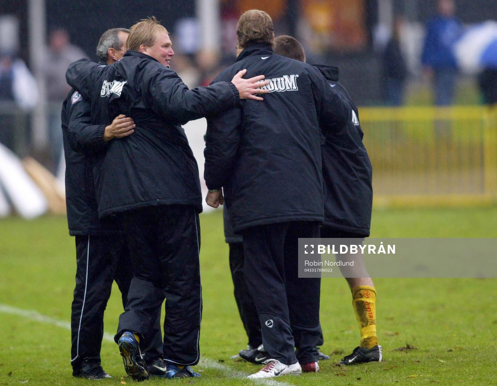 Jubel i Häcken, med tränare Jörgen Lennartsson i spetsen