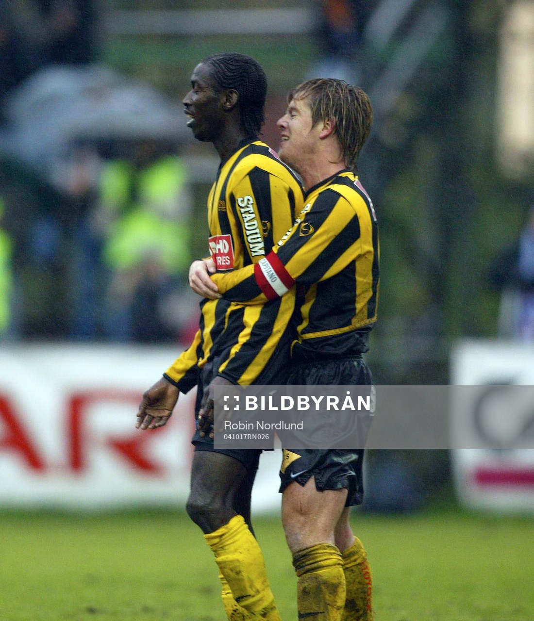 Dioh Williams, Häcken har gjort 3-2 och kramas om av