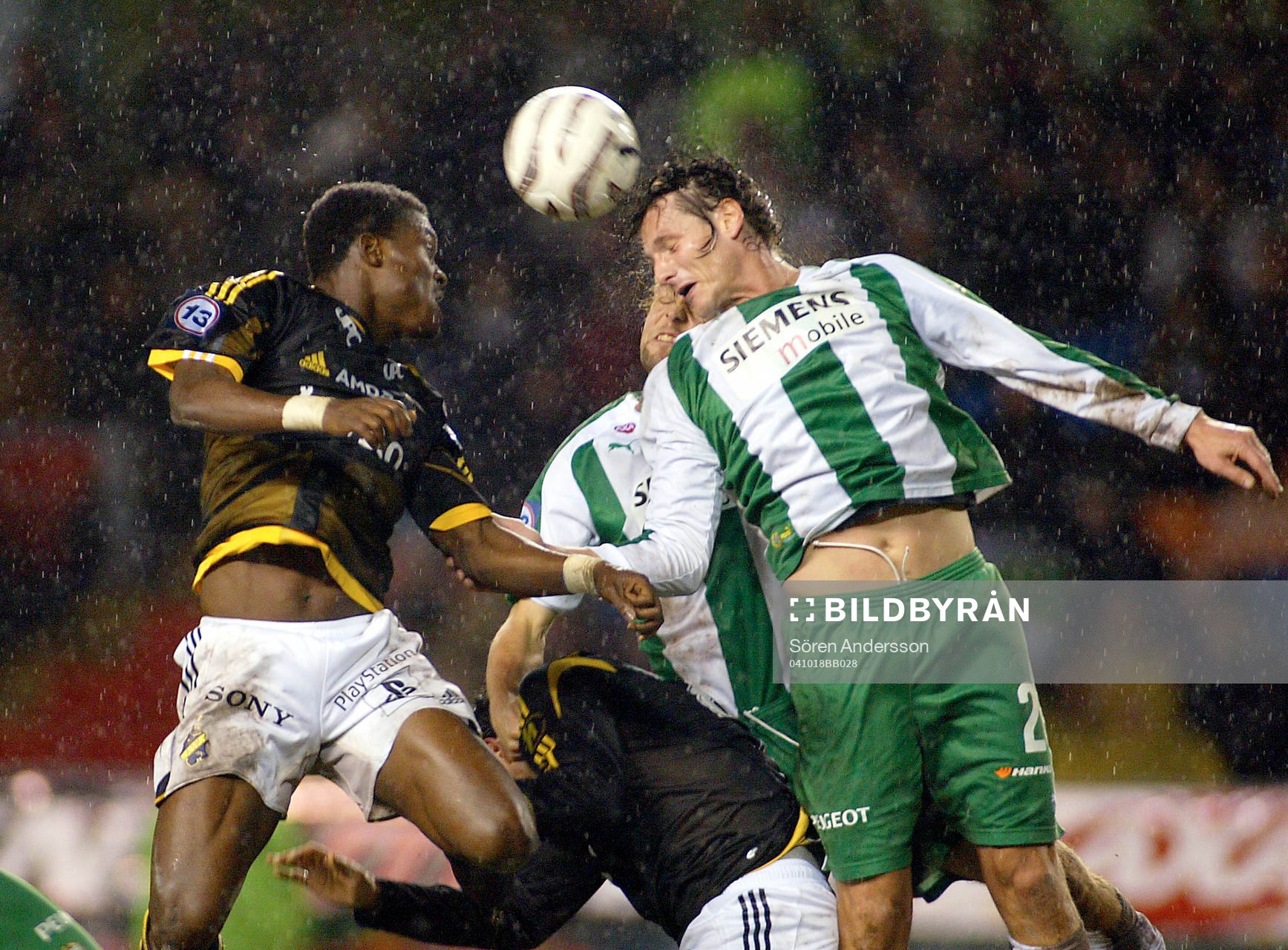 Derek Boateng, AIK och Petur Marteinsson, Hammarby