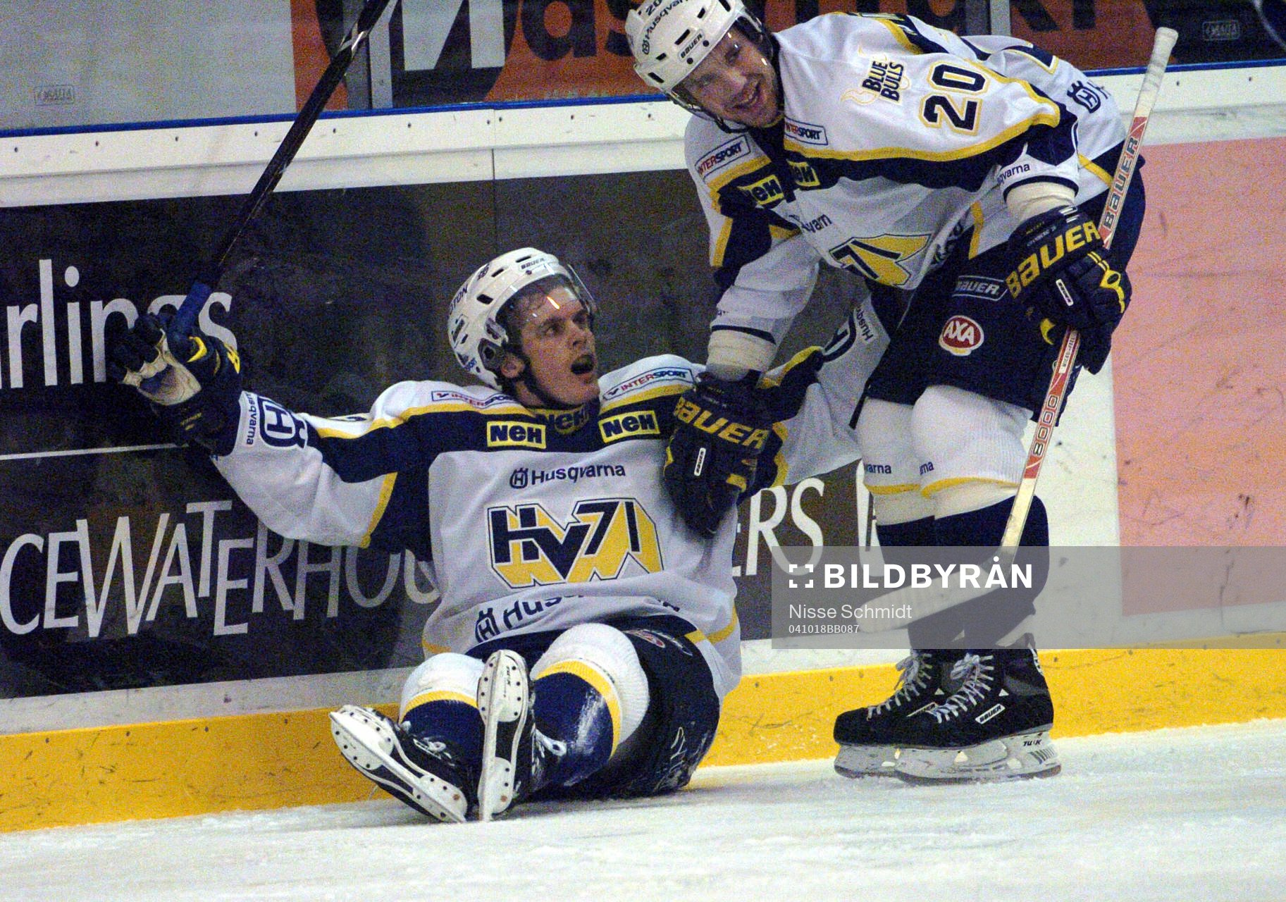 STEFAN PETTERSSON och OLA SVANBERG, HV 71 (Jubel)