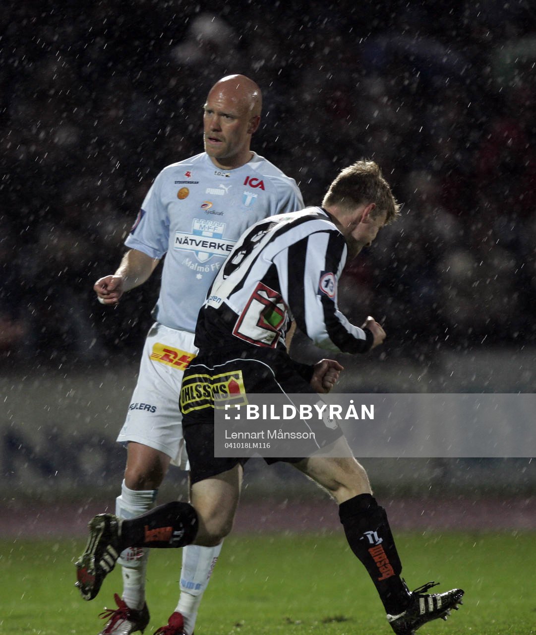 Henrik Nilsson, Landskrona (Jubel) och Olof Persson, Malmö