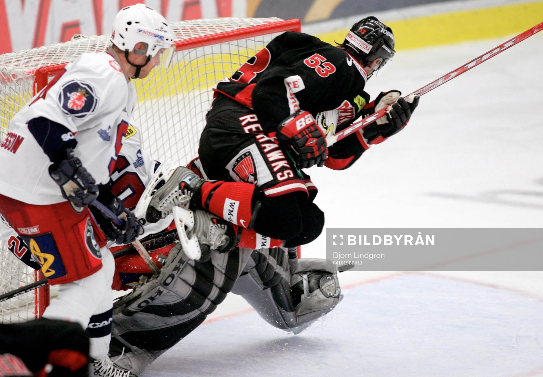 Rastislav Stana, målvakt, Södertälje och Brett McLean,